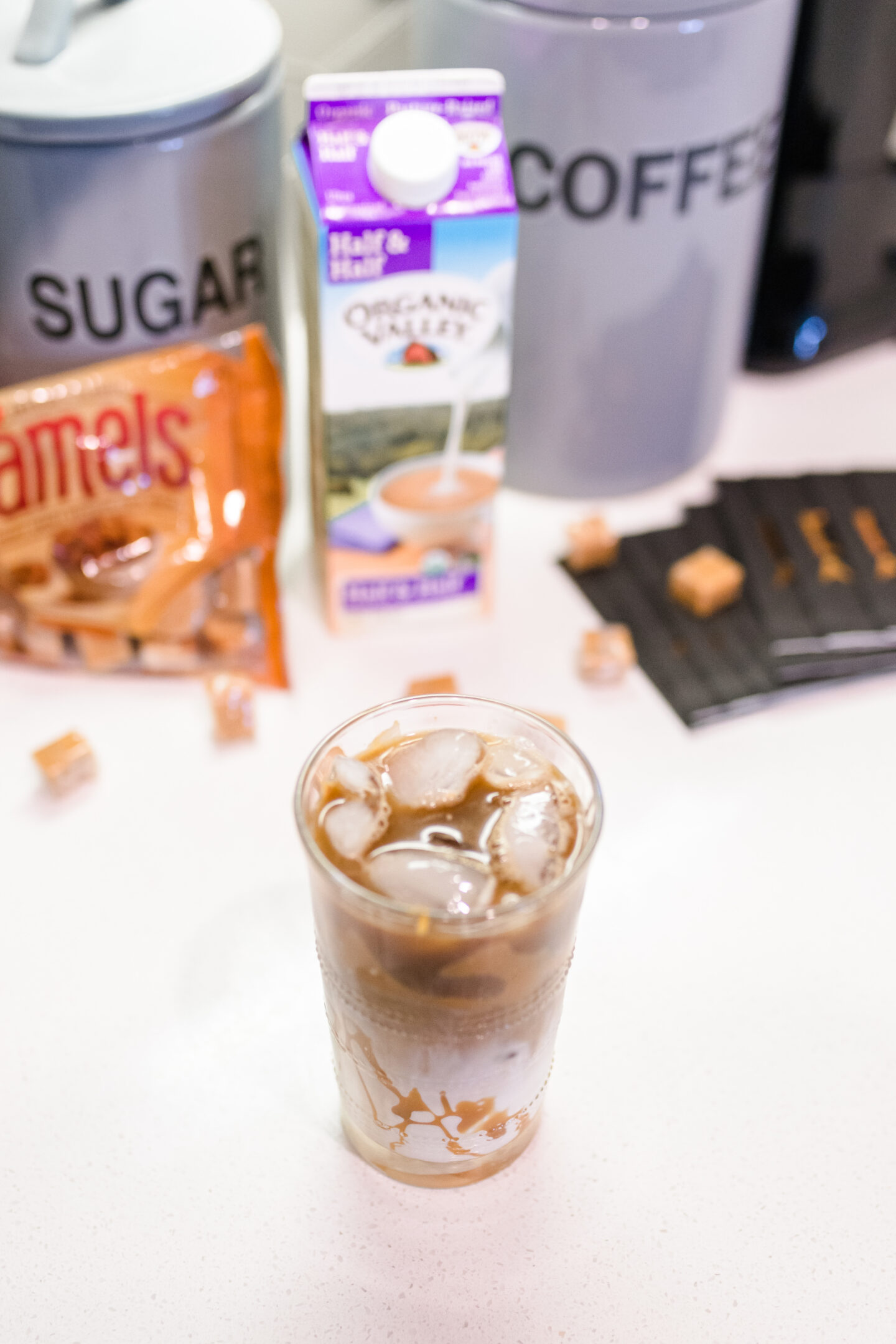 Iced Coffee with Caramel Drizzle Recipe