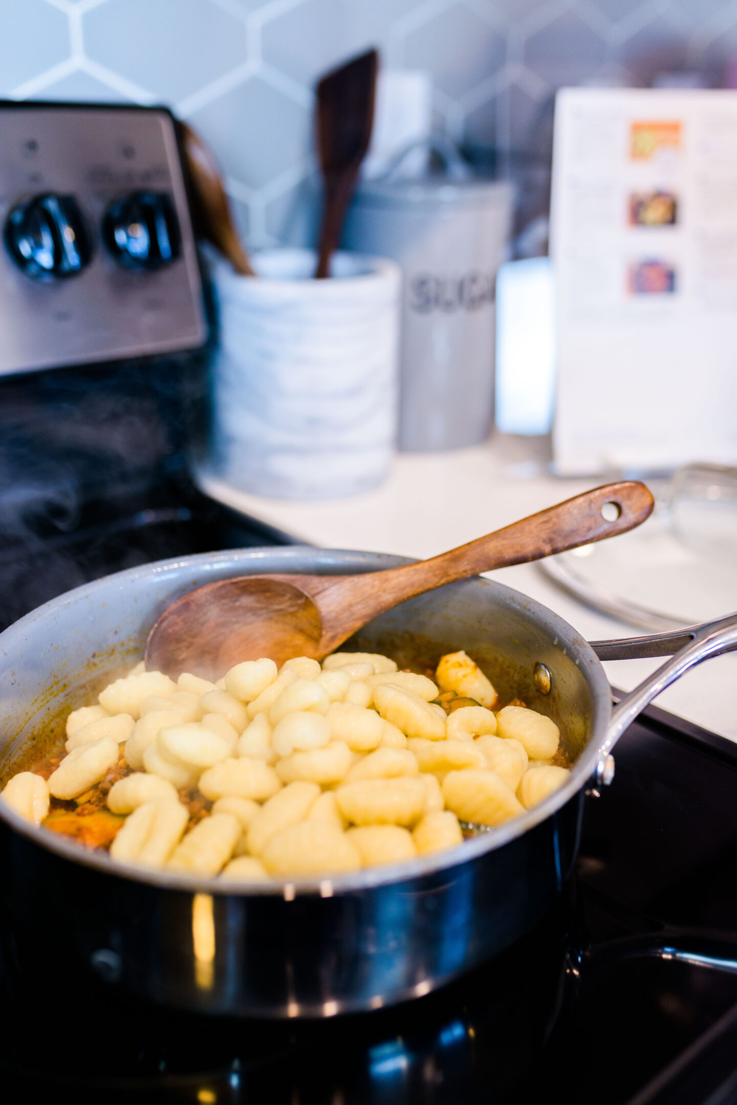 Calabrian Beef & Gnocchi with Zucchini and Romano Cheese